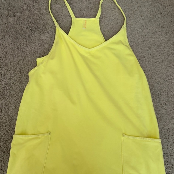 free people movement Pants - NWT! Free People HOT SHOT ROMPER in Sour Citrus (Size S)